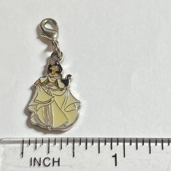 Vintage Disney Princess Jasmine Clip On Charm Aladdin Zipper Pull Purse Signed - Picture 6 of 7